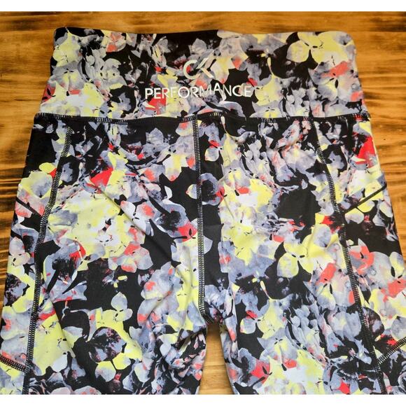 Calvin Klein Performance Women’s Athletic Leggings Floral Gym Workout Size S EUC - Picture 3 of 6